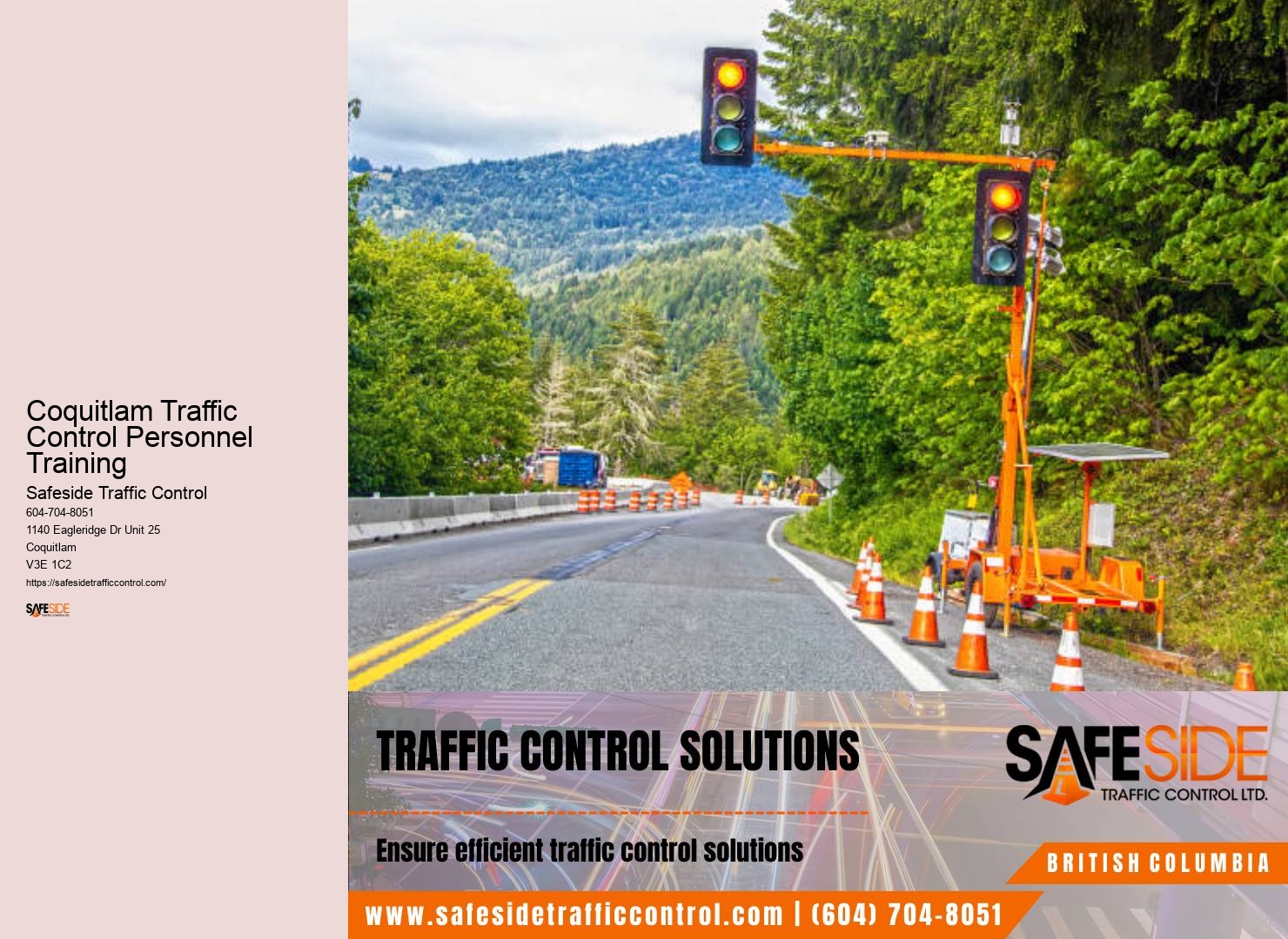 Innovative Traffic Flow Management Methods Coquitlam Traffic Control Personnel Training