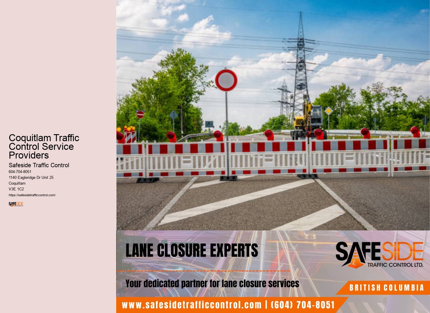 Traffic Control Equipment Coquitlam Traffic Control Service Providers