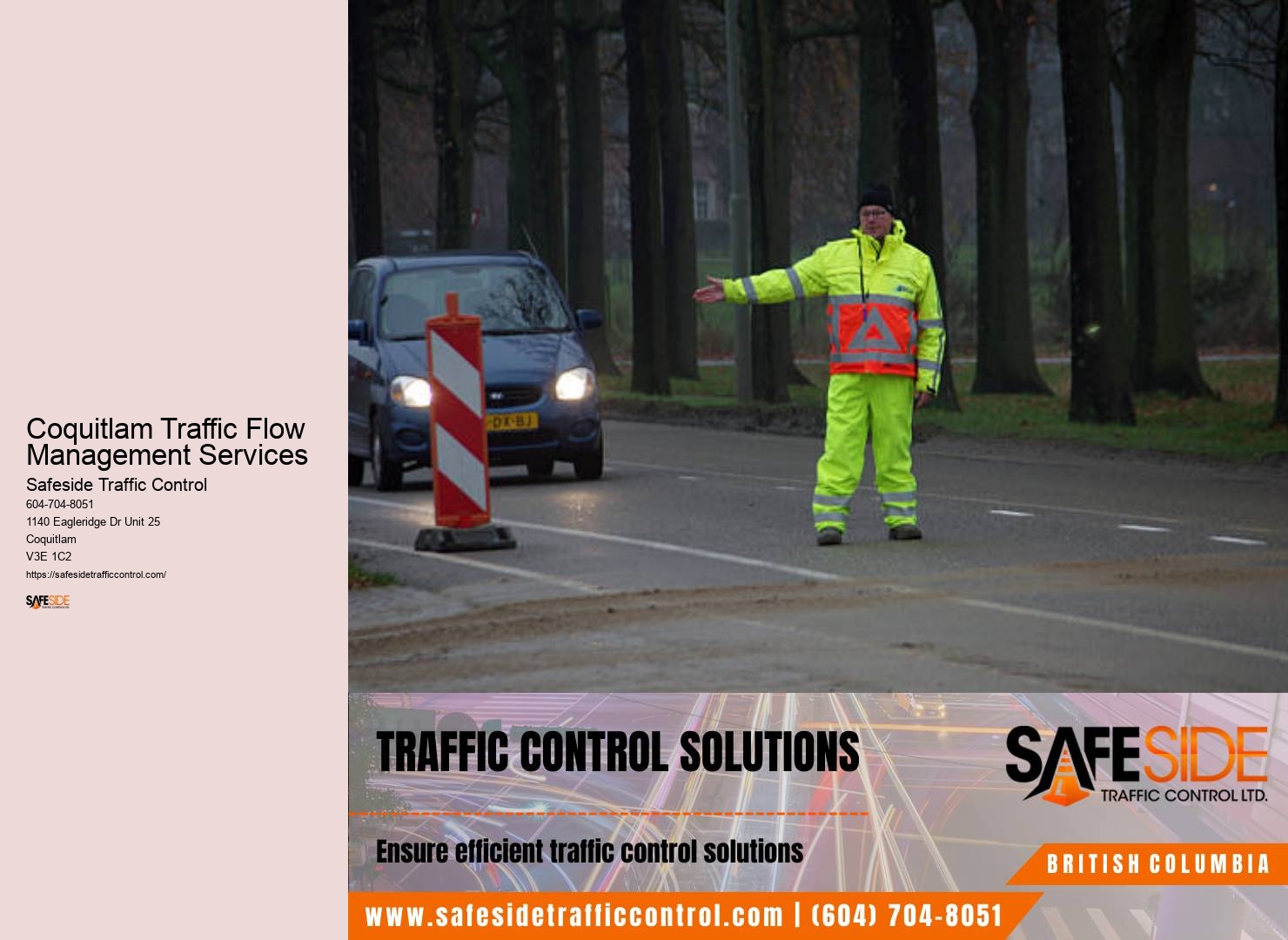 Coquitlam Traffic Flow Management Services Traffic Control Setup