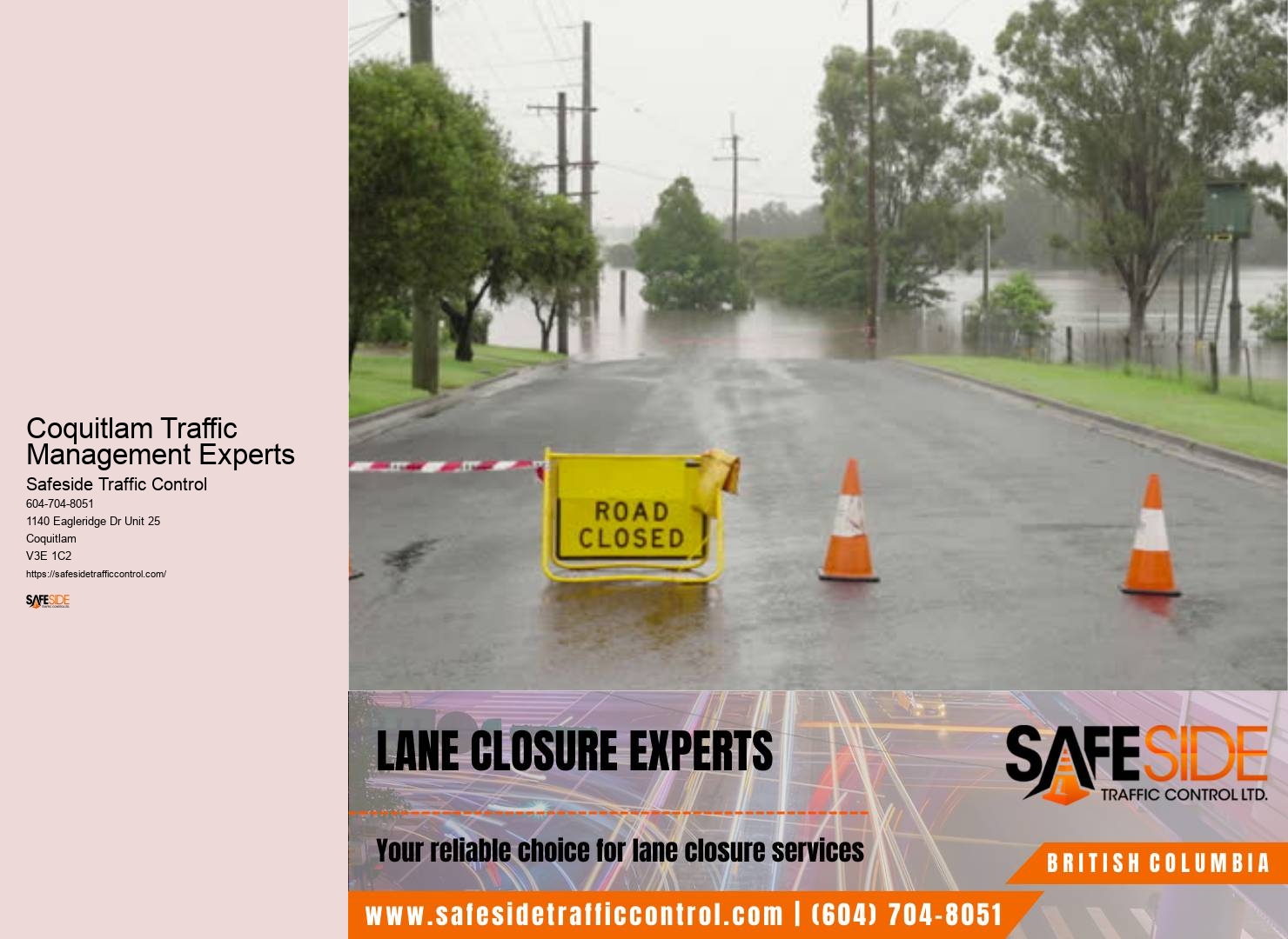 Leading Roadside Barrier Installation Experts Coquitlam Traffic Management Experts