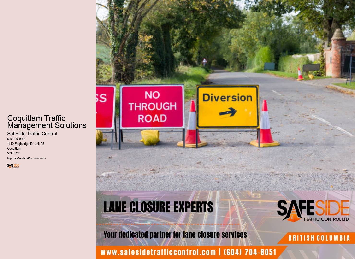 Roadside Barrier Installation Services Coquitlam Traffic Management Solutions