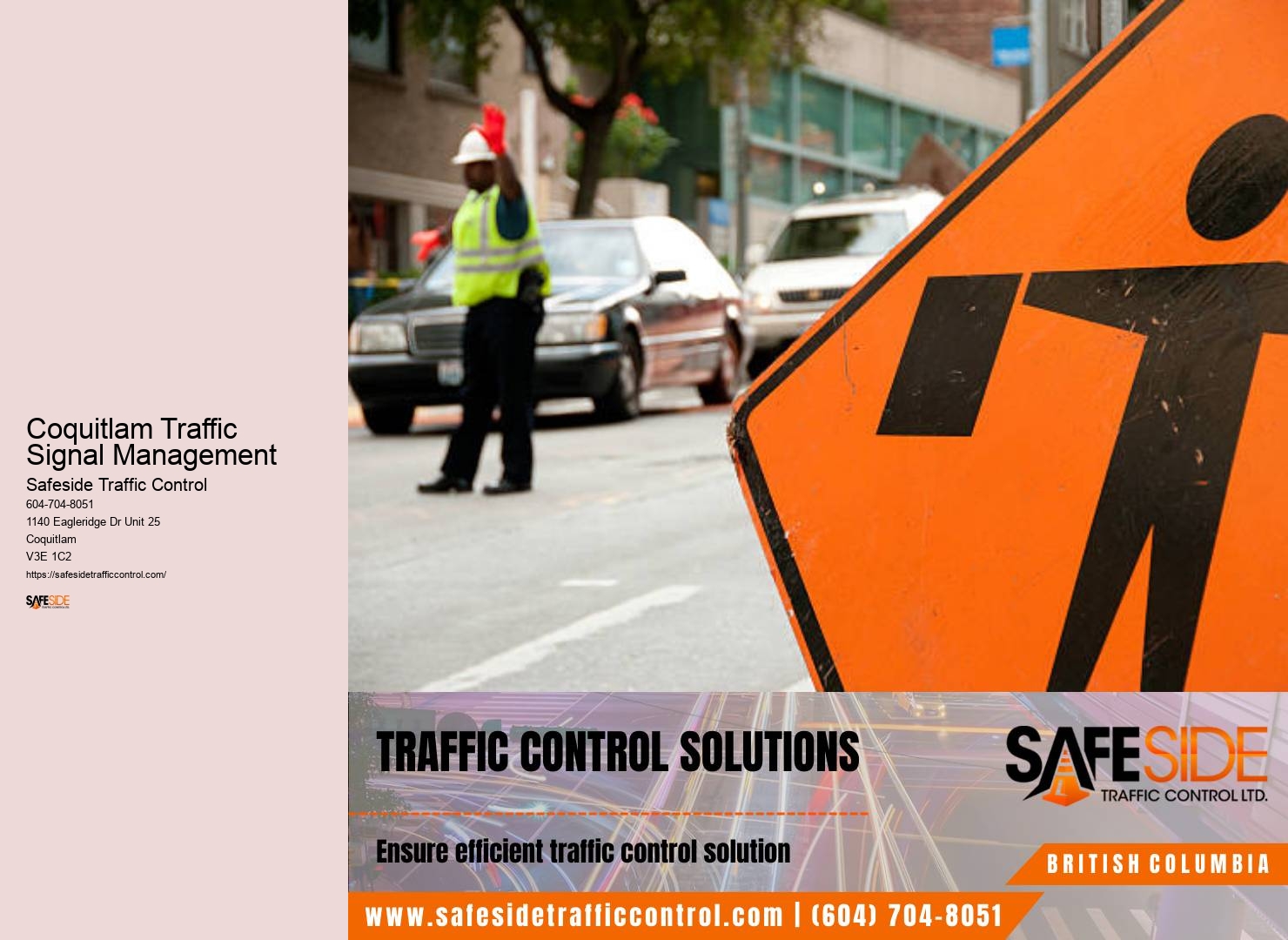 Coquitlam Traffic Signal Management Construction Zone Traffic Management