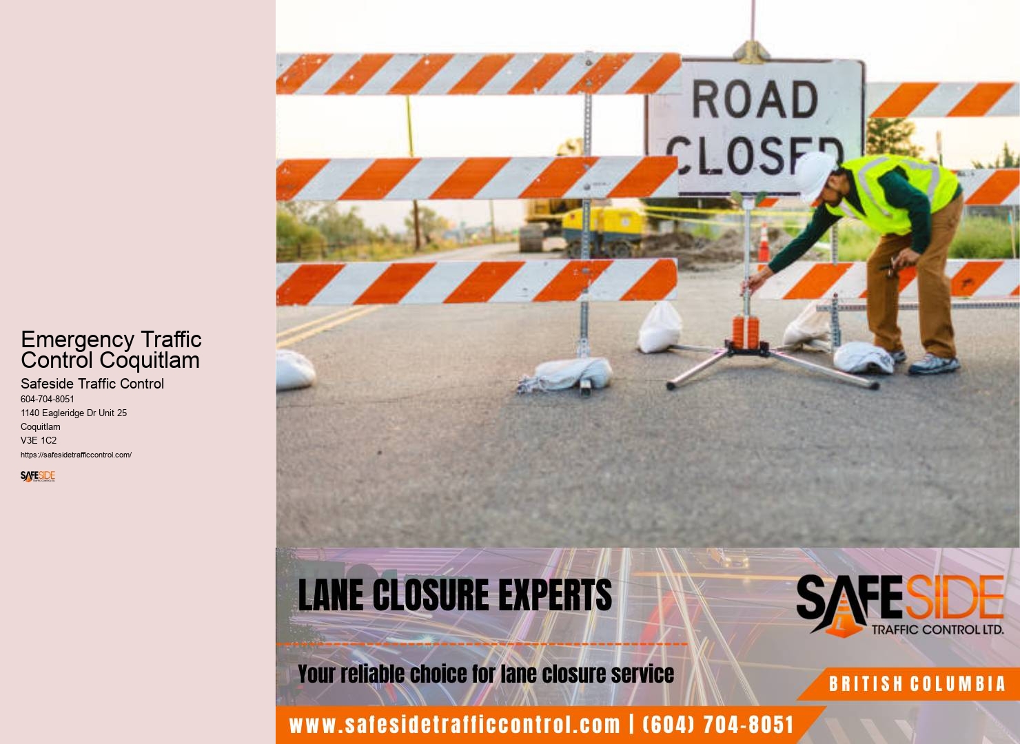 Emergency Traffic Control Coquitlam Traffic Control Services