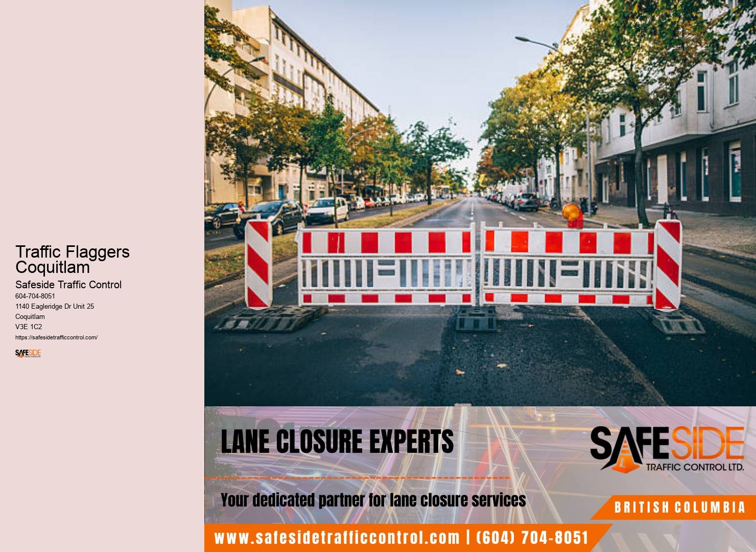 Traffic Flaggers Coquitlam Traffic Control Logistics