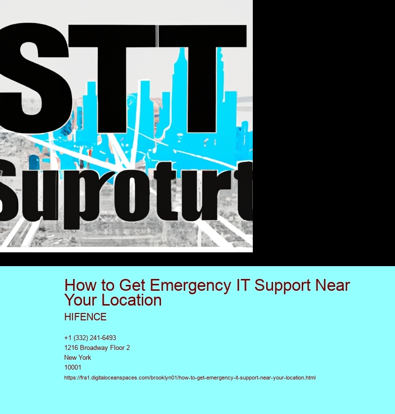 Research local IT companies offering emergency support