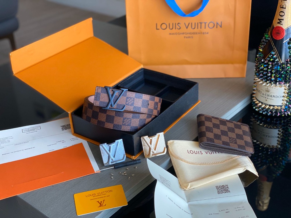 Set de Louis Vuitton Cinturon y Cartera (LV-5) - LuxuryShop GDL