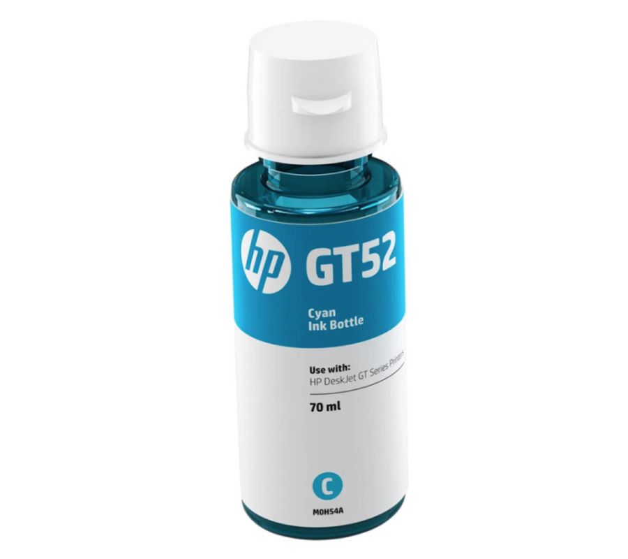 Botella de tinta original cian HP GT52 M0H54AL 70ml - Baaxtec
