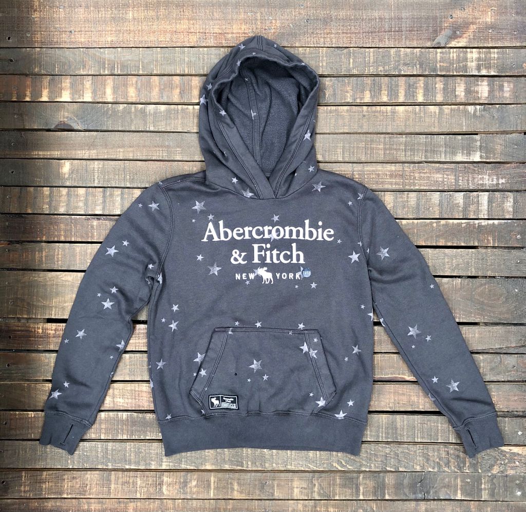 Sudadera abercrombie gris star - MD JEANS