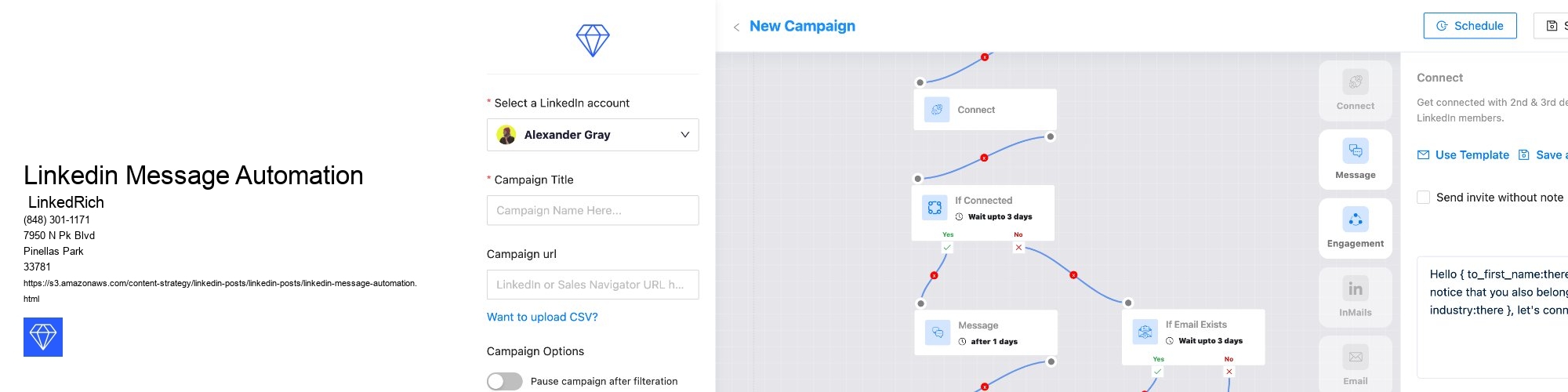 Linkedin Message Automation