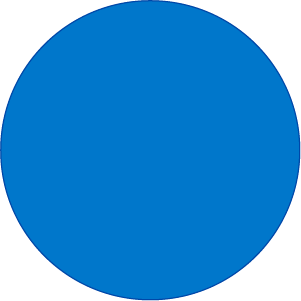 Large blue circle