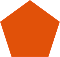 Medium orange pentagon