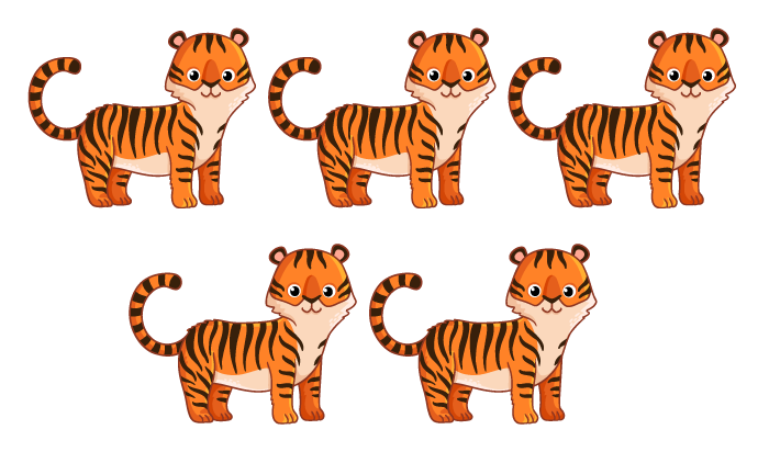 five tigers
