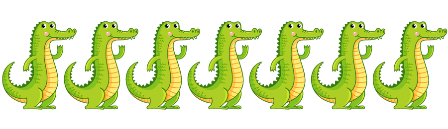 7 aligators