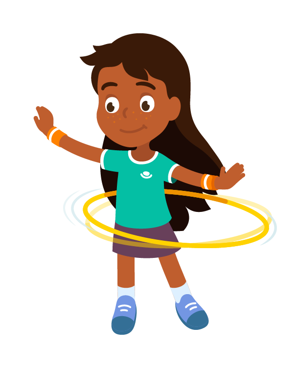 girl hula hooping