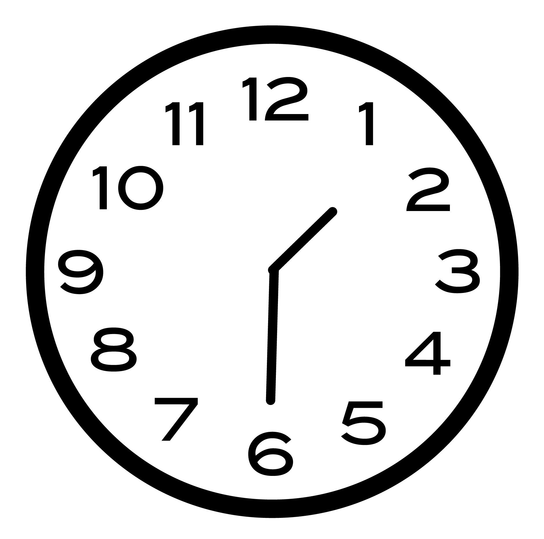 analog clock displaying 1:30