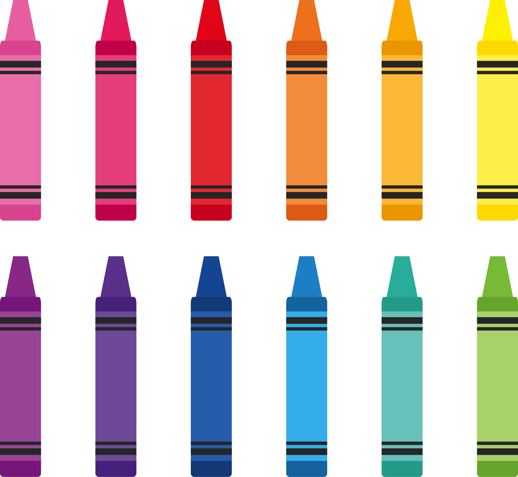  12 crayons