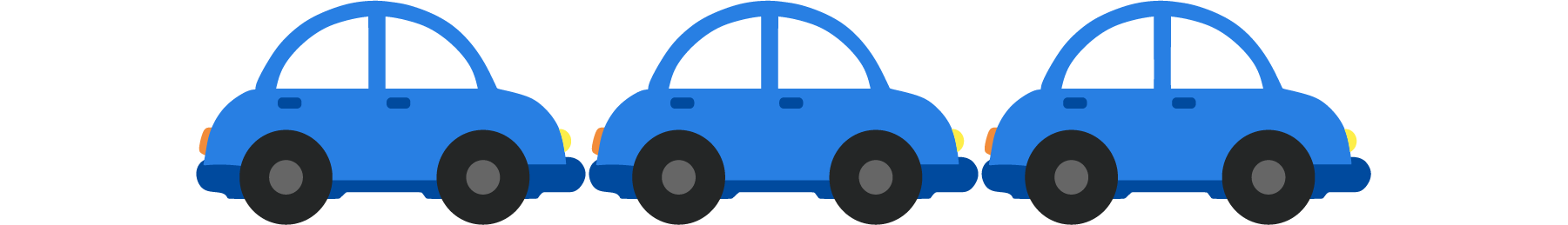 3 cars