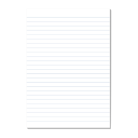 Blank sheet of paper.