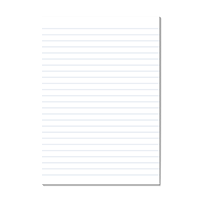 Blank sheet of paper.