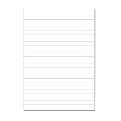 Blank sheet of paper.