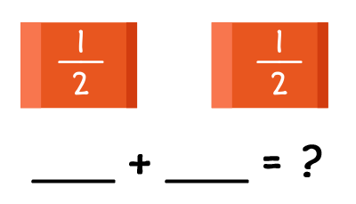 Orange rectangle labeled 1/2