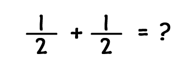 1/2 plus 1/2