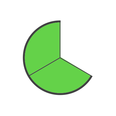 One third circle missing