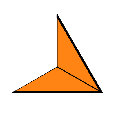 Two thirds of triangle