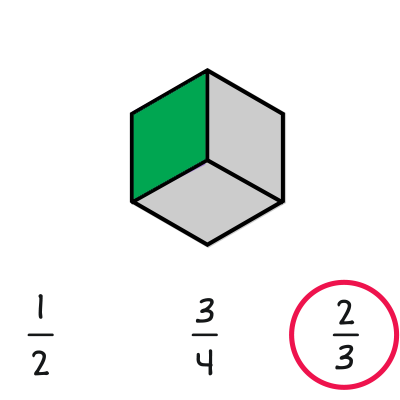 Hexagon two thirds not highlighted