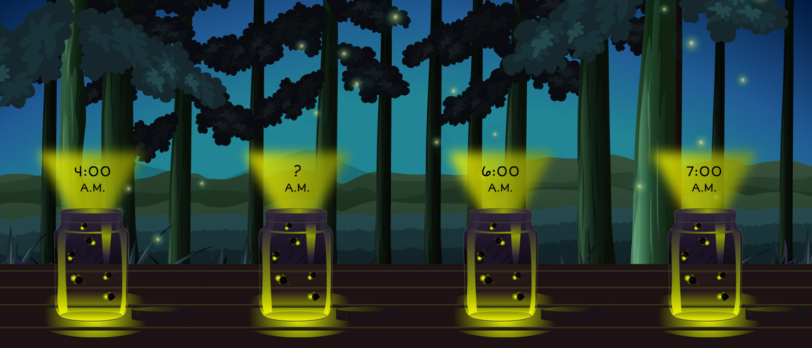 4:00 A.M., Blank, 6:00 A.M., 7:00 A.M.