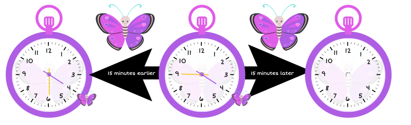 4 thirty and 4 forty five