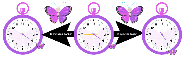 4 thirty and 4 forty five and 5 o'clock