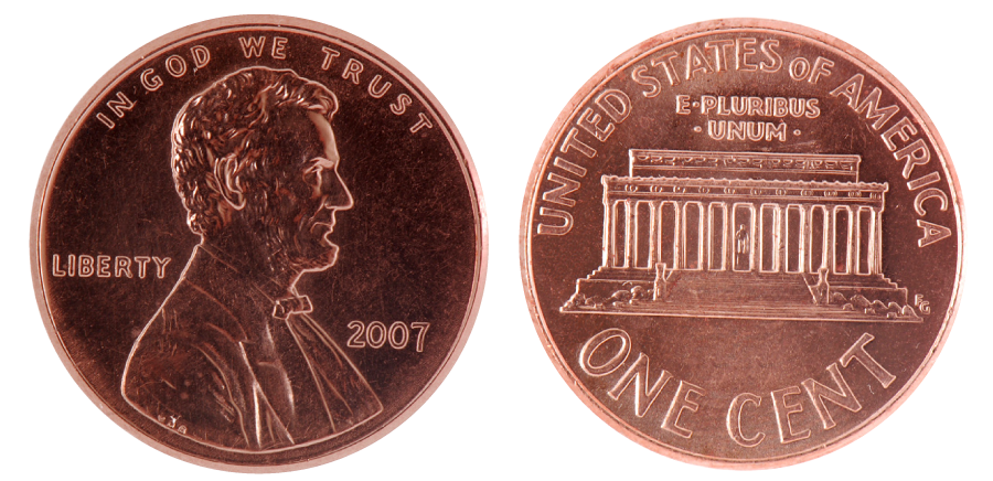 penny, front and back