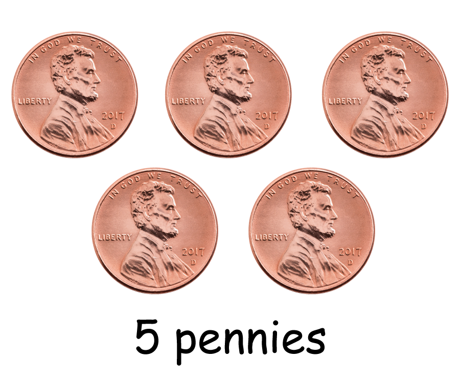 five pennies