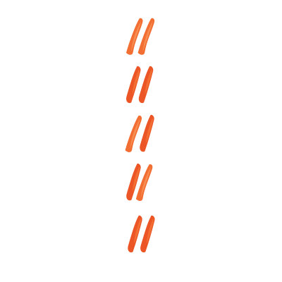 10 carrots in a column in sets of two