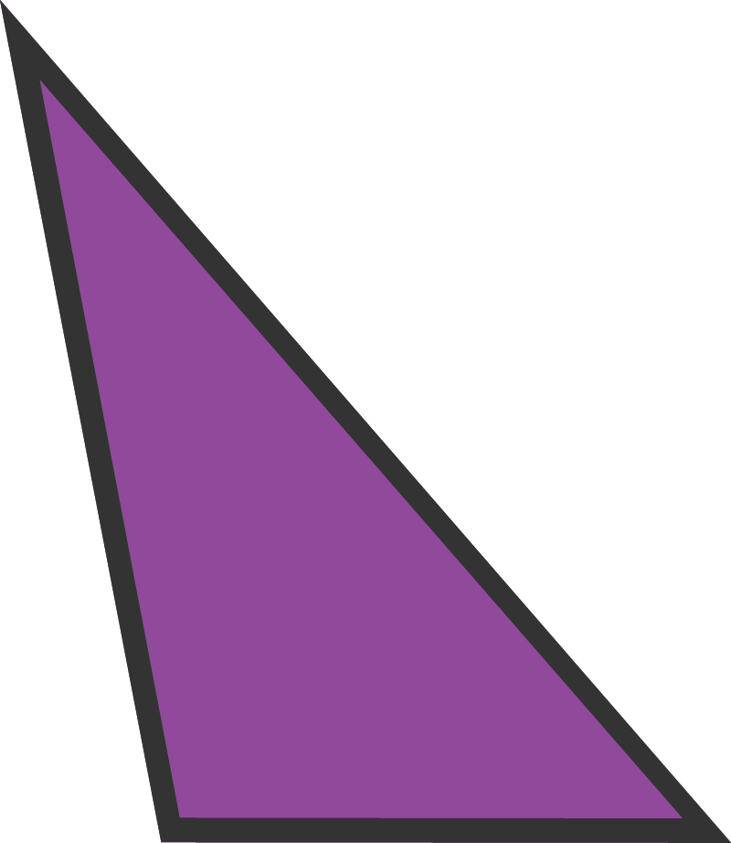 an obtuse triangle