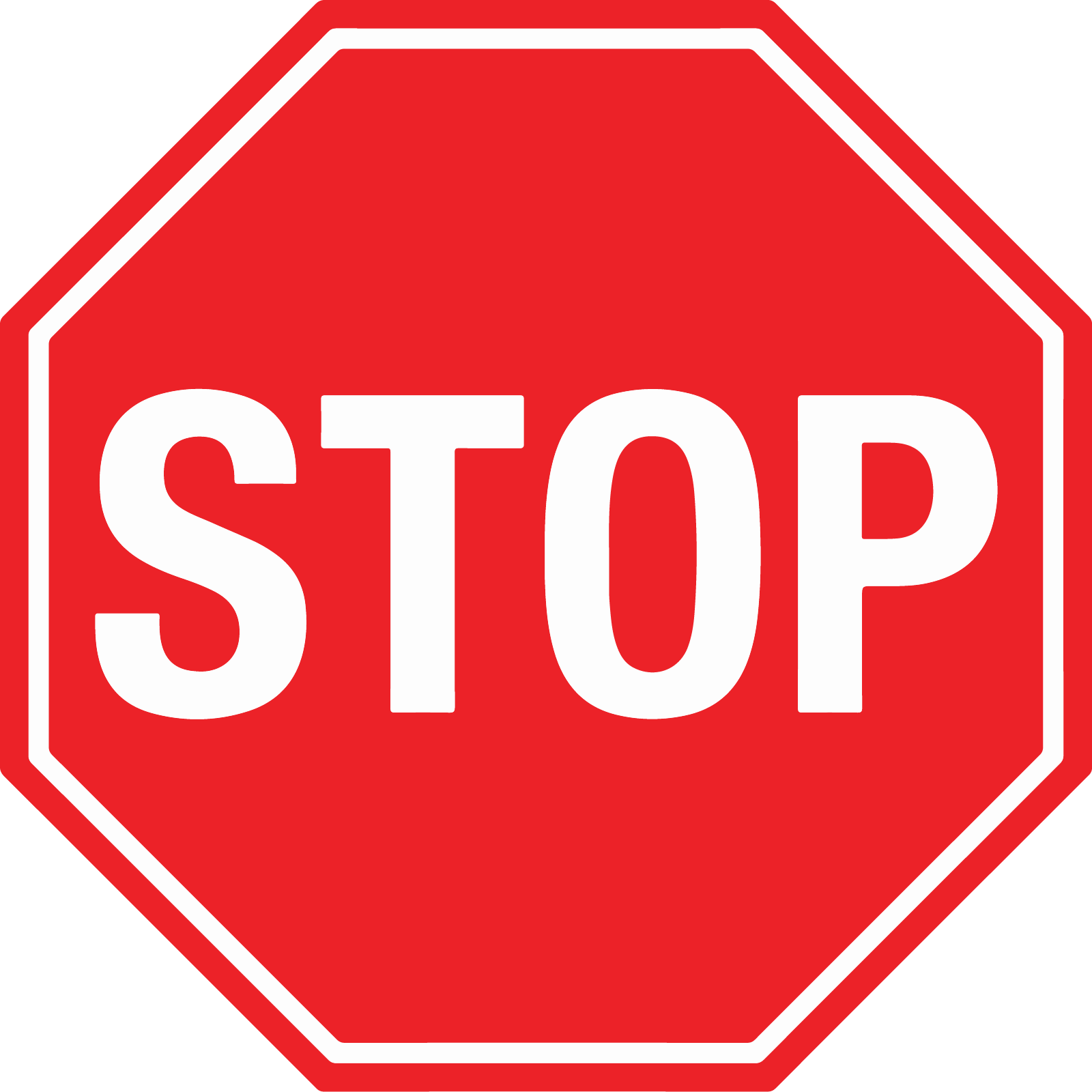 A stop sign
