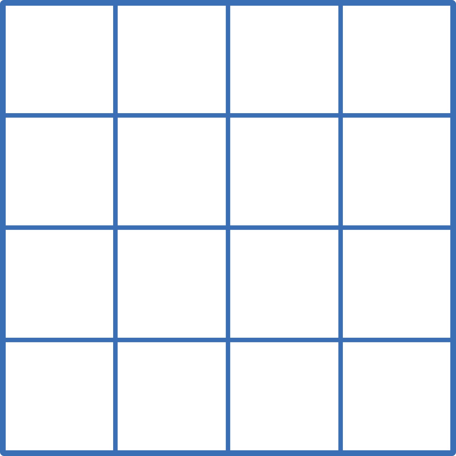 A tiling: width 4 units, length 4 units.
