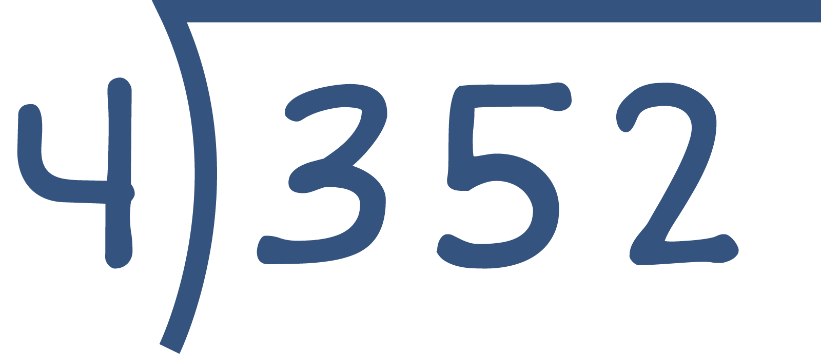  352 divided by 4 