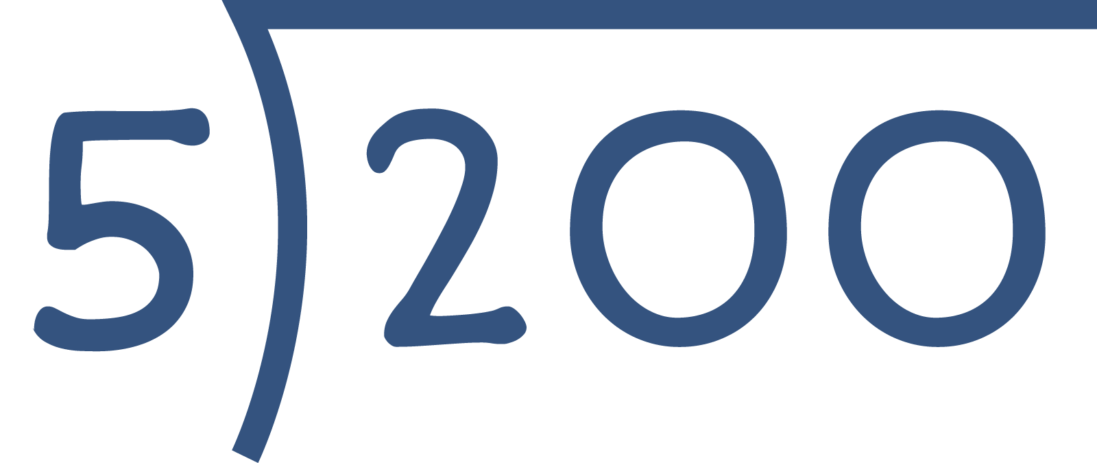 200 divided by 5