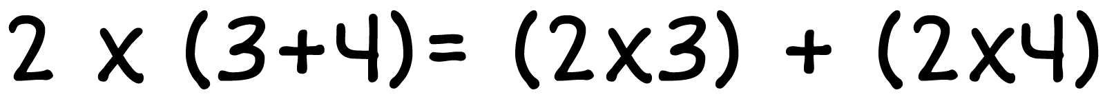 an equation using parentheses first then multiplication
