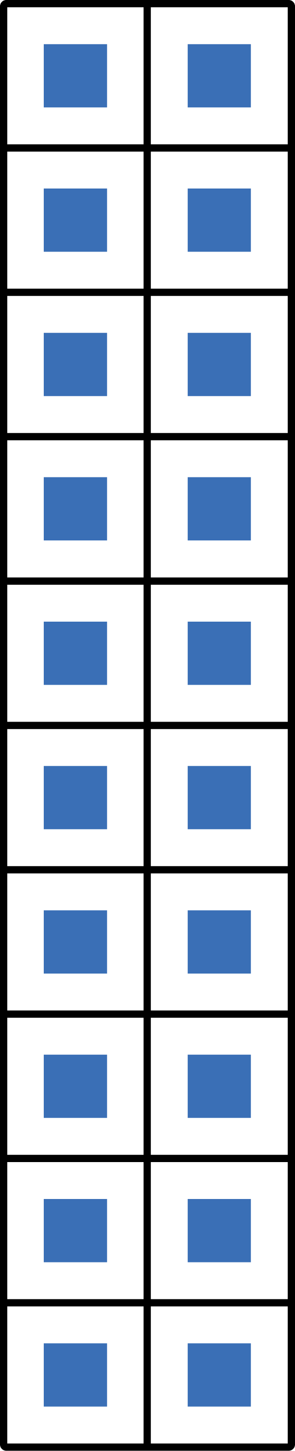 an array of 4 rows by 9 columns