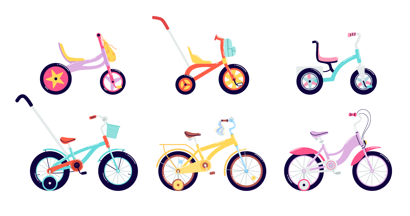 6 bicycles