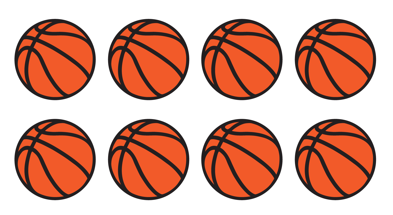 8 basketballs