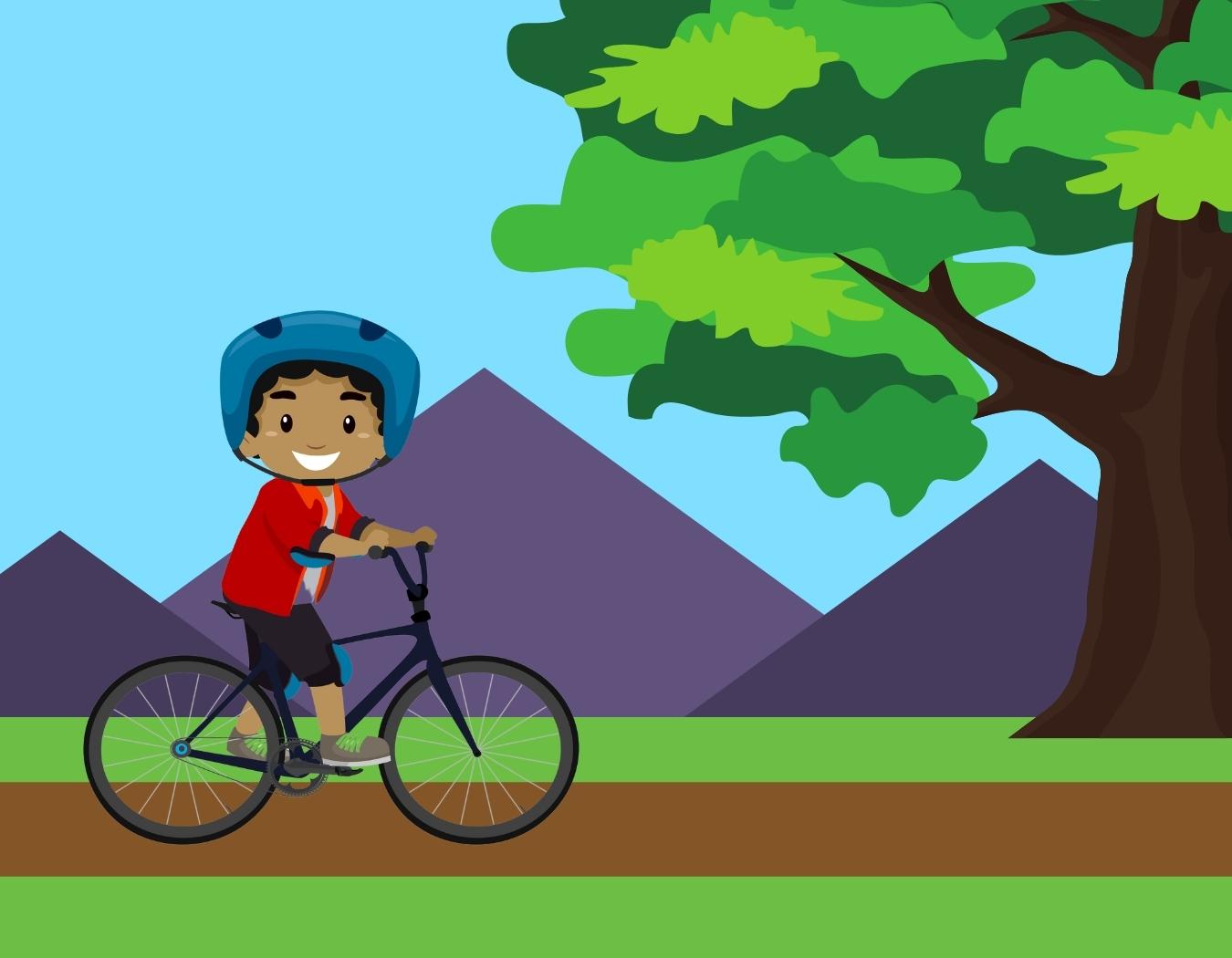 boy riding a Bicycle