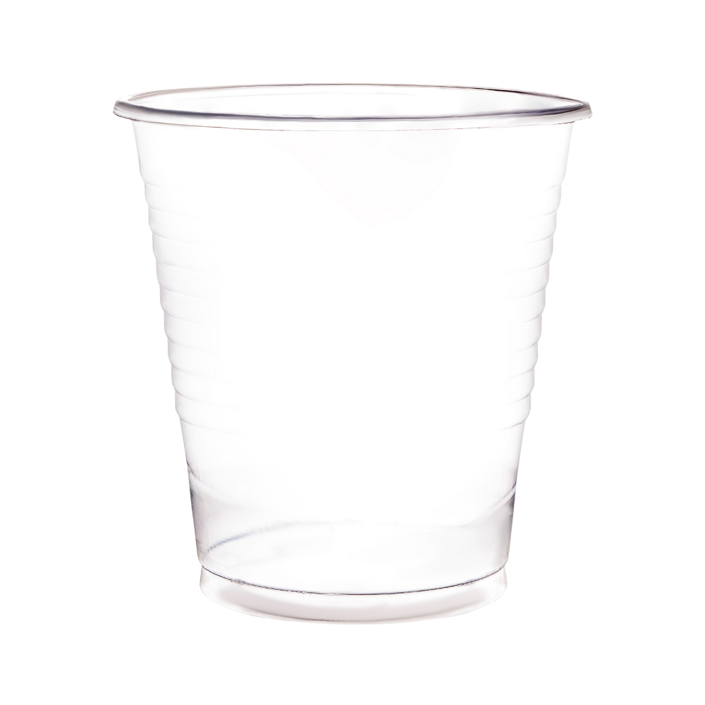 empty transparent clear cup