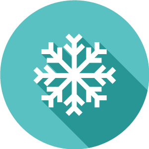 a graphic of a winter snowflake