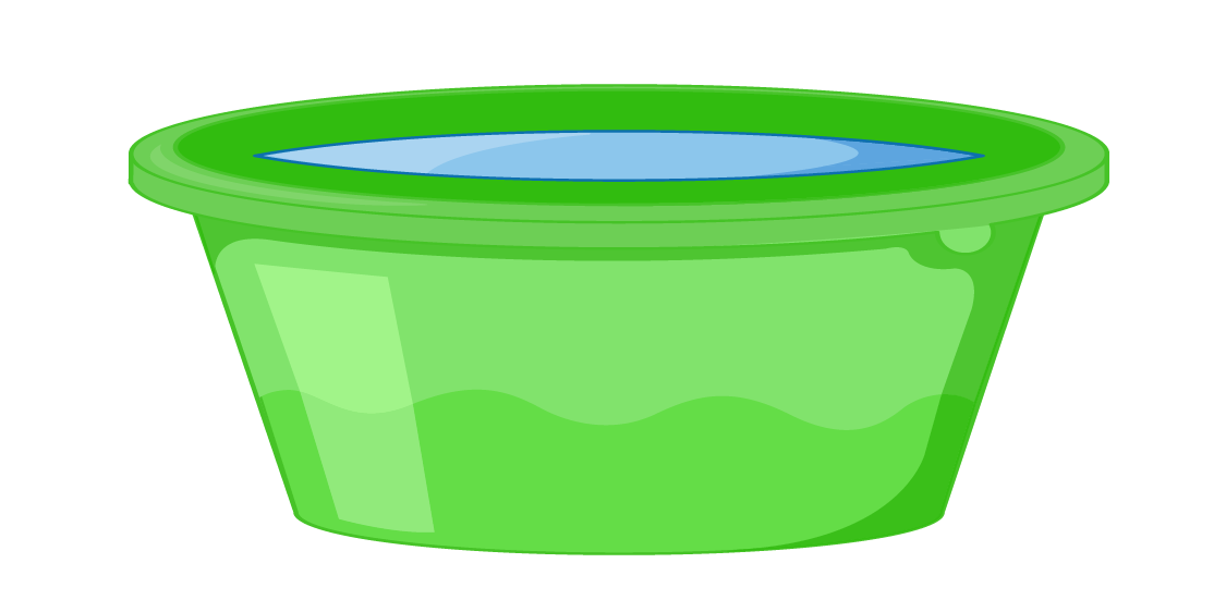 pot or tub of water