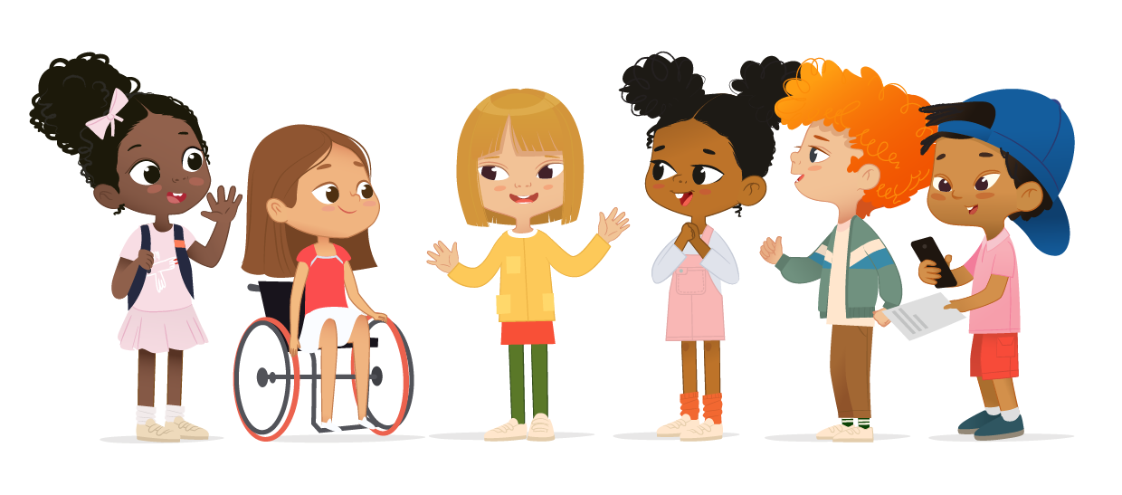 Kids talking it out.