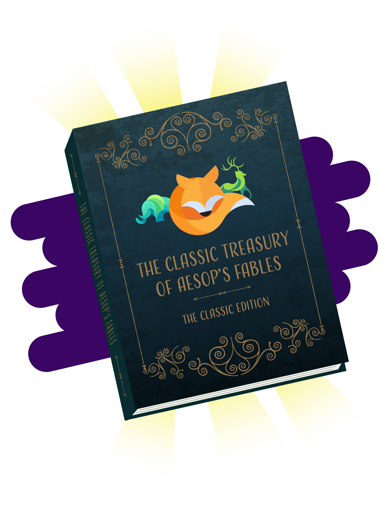 The book “The Classic Treasury of Aesop’s Fables”.